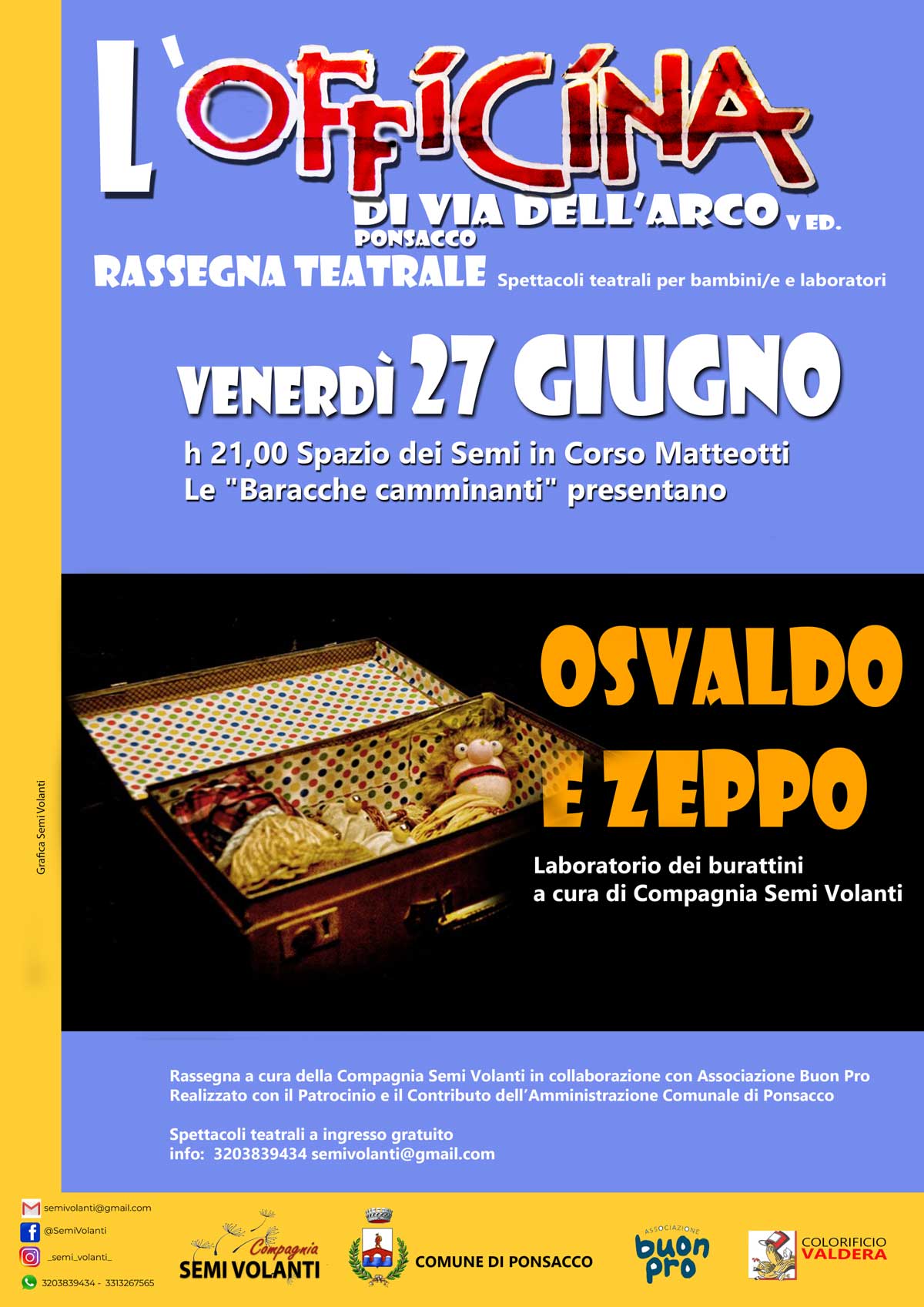 Evento 27 Giugno - Rassegna Teatrale