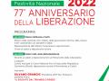 25 APRILE 2022 - 77' ANNIVERSARIO DELLA LIBERAZIONE